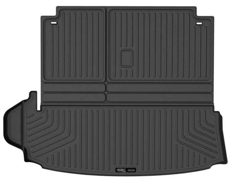 Toyota Highlander Floor Mats - Rear 2nd Row Cargo - Husky Liners - Weatherbeater - Black - `20-`24 Toyota Highlander Floor Mats - Rear 2nd Row Cargo - Husky Liners - Weatherbeater - Black - `20-`24